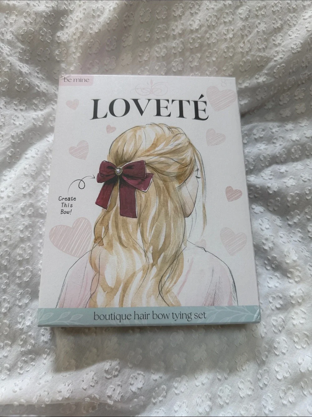 Lovete be mine Hair Bow Tying Set